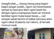 Beredar di FB, Bantuan Air Kemasan Dari Syahril Abdur Radjak Dilabeli Stiker Diduga Kepentingan Politik